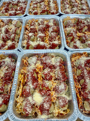 Bowtie Pasta with Chicken Meatballs