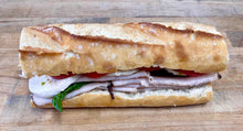 Load image into Gallery viewer, Baguette | Turkey Asparagus Pesto Mozzarella