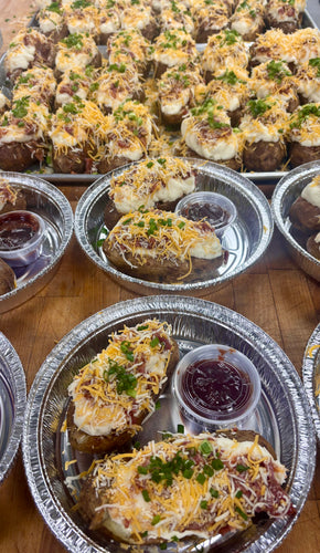 Twice Baked Potatoes | Baked Brisket (GF)