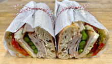 Load image into Gallery viewer, Baguette | Turkey Asparagus Pesto Mozzarella