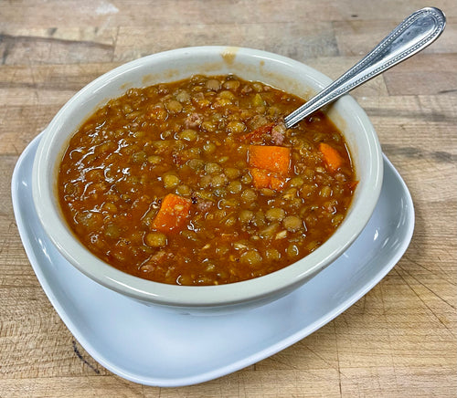 Lentil & Italian Sausage Soup (GF)