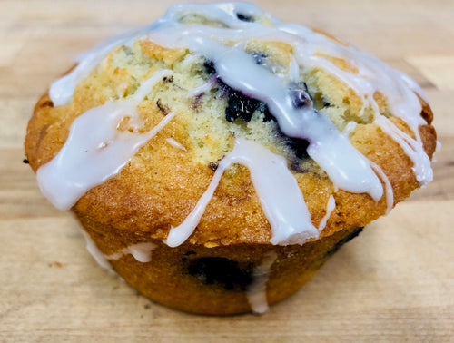 Muffin | Blueberry, Lemon Glaze